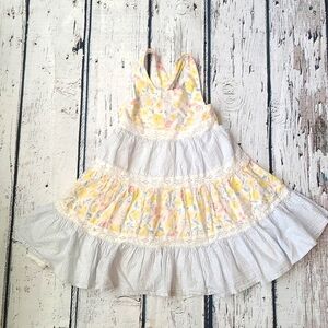 Tommy Bahama Cottagecore Springtime Flowy Little Girls Dress Floral Size Small